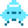 Saucer alien sprite from Orbit Hit