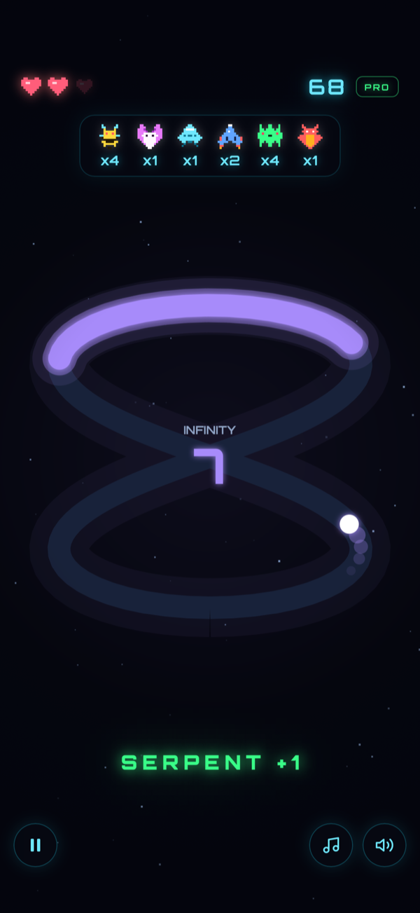 Orbit Hit Infinity stage screenshot