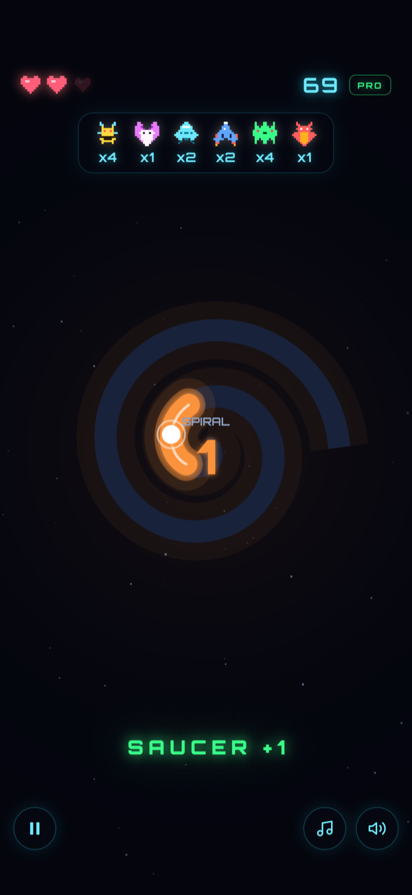 Orbit Hit Spiral stage screenshot